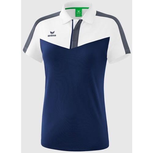 Ženska  Majica Erima Squad Polo White/New Navy/Slate Grey slika 1