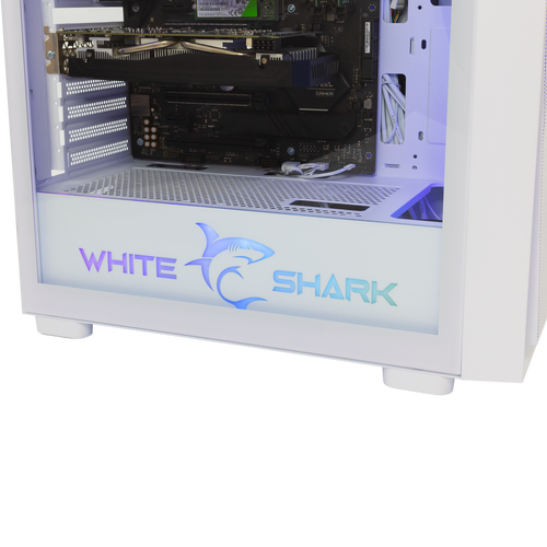 White Shark KUĆIŠTE GCC-2401 WARHEAD-3 BIJELO / 4 Fans 12cm RGB slika 2