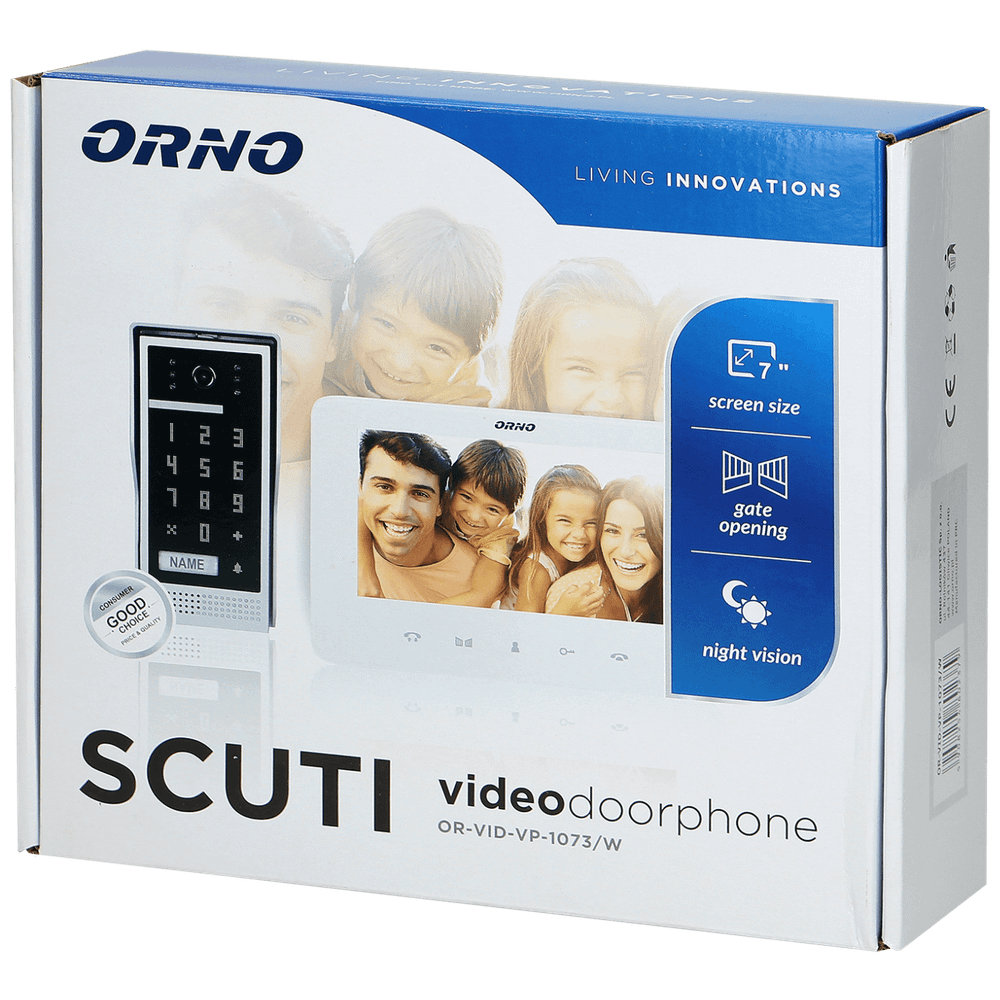 Orno Video interfon 7", set, Scuti - OR-VID-VP-1073/W slika 2