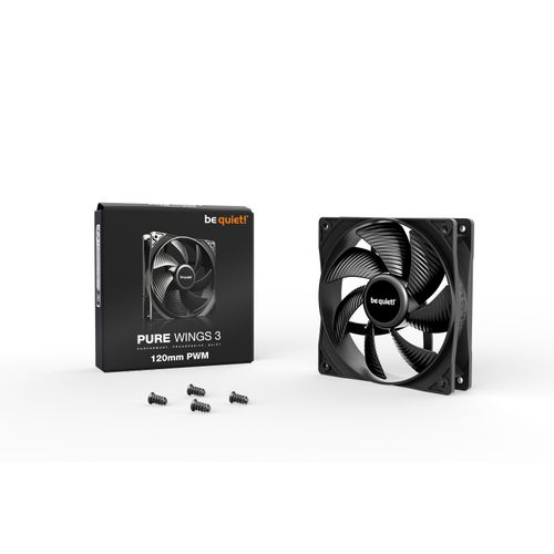 be quiet! BL105 Pure Wings 3 120mm PWM, Fan speed up to 1600rpm, Noise level 25.5 dB, 4-pin connector PWM, Airflow (49.9 cfm / 84.8 m3/h) slika 2