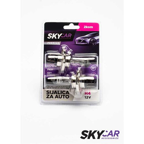 SkyCar Sijalica H4 12V 60/55W P43T set 2kom slika 1