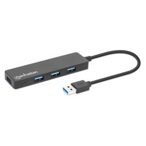 USB HUB 4port Manhattan 164900 3.2 G1/5Gbps/Crni