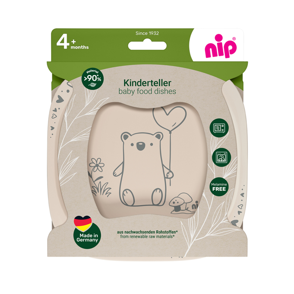 nip® Dječiji tanjiri Kinderteller 2kom, Rozi/Bež slika 3