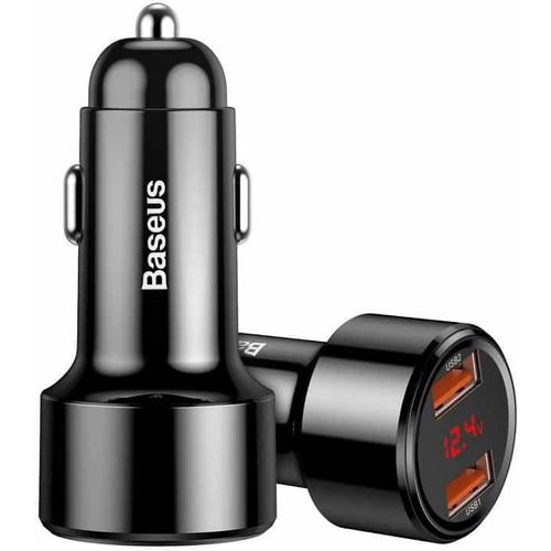 Baseus Magic auto punjač 2x USB QC 3.0 45W (crni) slika 5