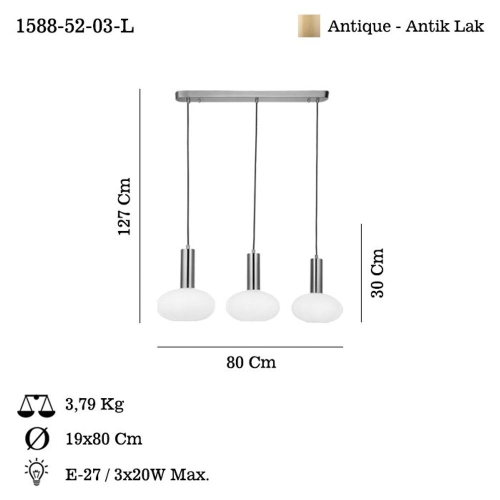 Kabo - 52-03-L Antik Lakirani Luster slika 3