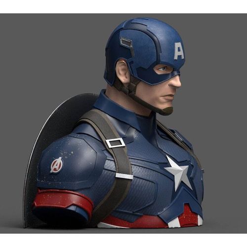 Marvel Avengers Endgame Captain America money box bust 20cm slika 2
