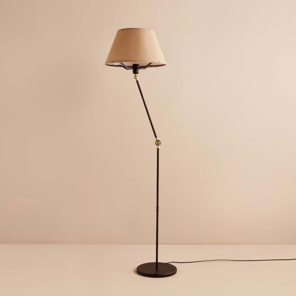 AYD-3480 Krem Crna Podna Lampa slika 1