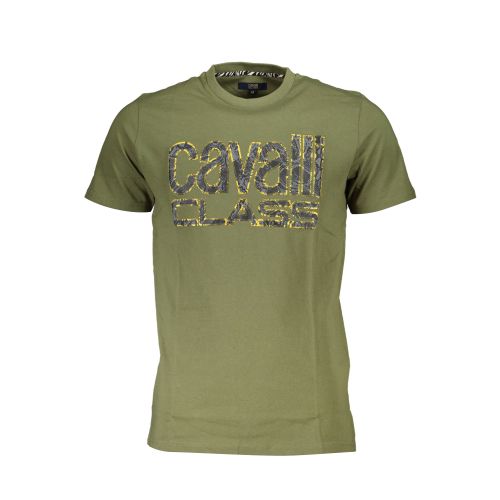 CAVALLI CLASS T-SHIRT SHORT SLEEVE MAN GREEN slika 1