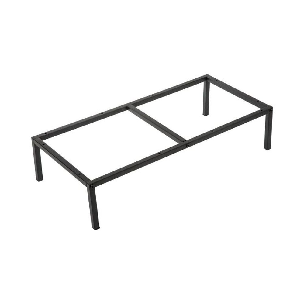Five modul za policu sa nogarama 67 x 29 x 15.2 cm, metal, crna slika 1