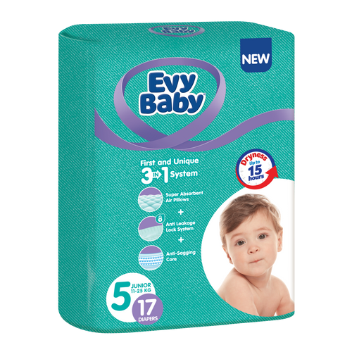 Evy Baby jednokratne pelene 3 u 1 sistem Standard slika 4