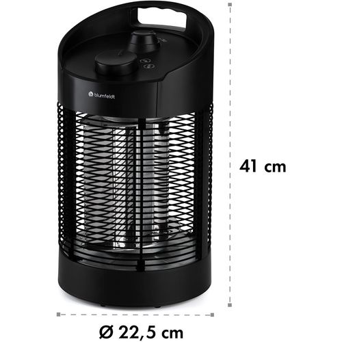 Blumfeldt Heat Guru 360 Mini infracrvena grijalica, Crna slika 22