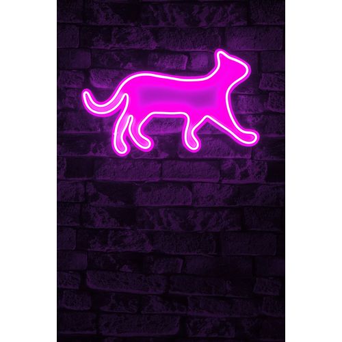 Wallity Ukrasna plastična LED rasvjeta, Kitty the Cat - Pink slika 2