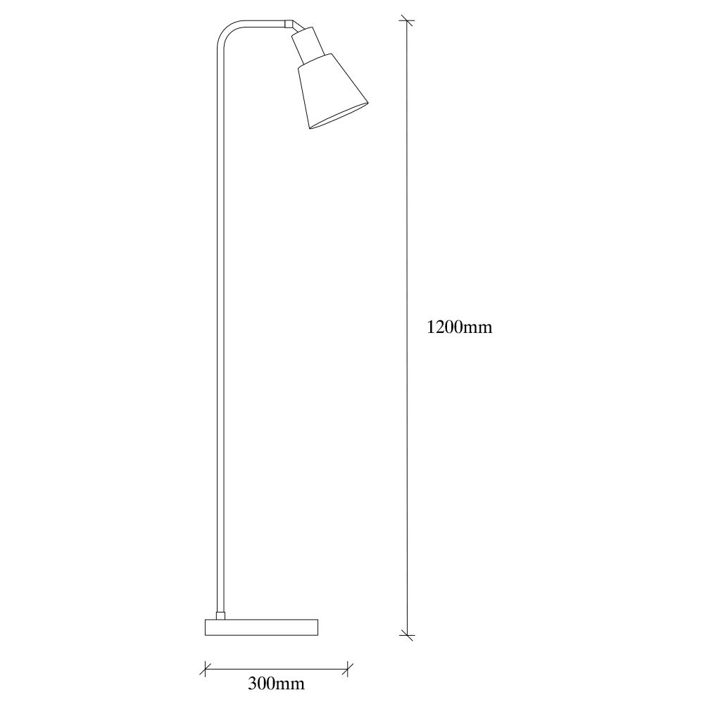 Emek - 4086 Crna Vintage Stajaća Lampa slika 3