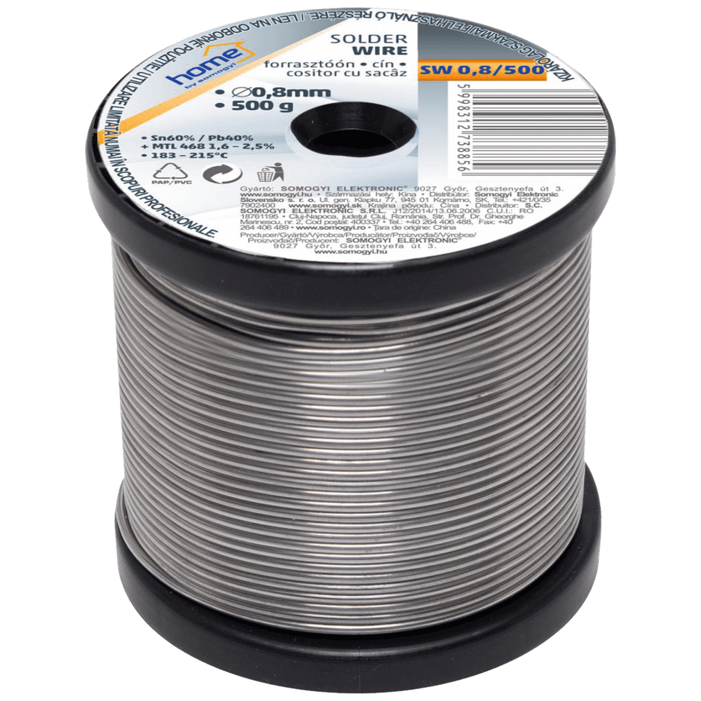 SMA Tinol žica za lemljenje, Ø 0.8 mm, 500g - SW 0.8/500 slika 1