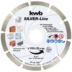 KWB kx segmentirana dijamantna rezna ploča 115 mm