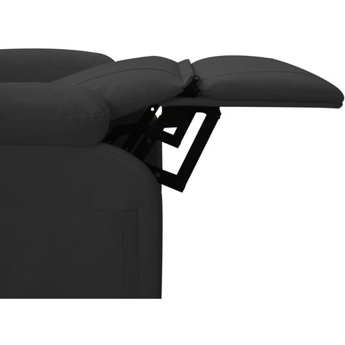 Masažna stolica od umjetne kože crna slika 65