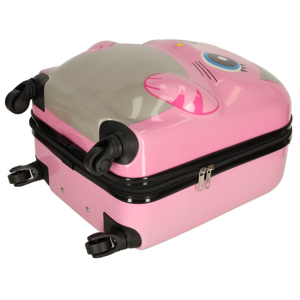 Putni kovčeg za djecu, pink mačka slika 4
