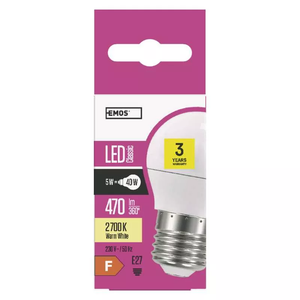 Emos LED sijalica Classic Mini Globe 6W E 27 WW ZQ1120