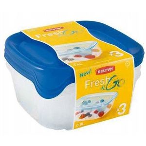 Posuda za hranu 3x0.8L sorto boje CURVER
