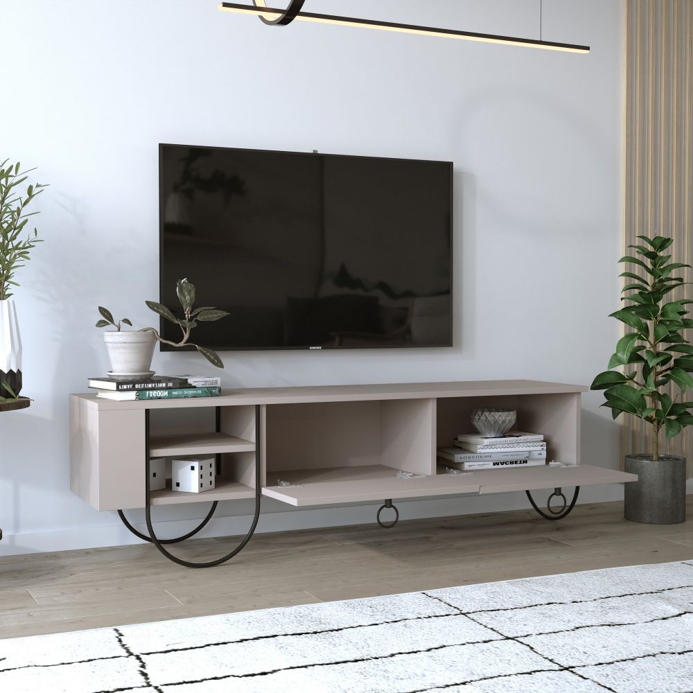 TV Stalak Norfolk u Svijetloj Mocha Boji slika 2
