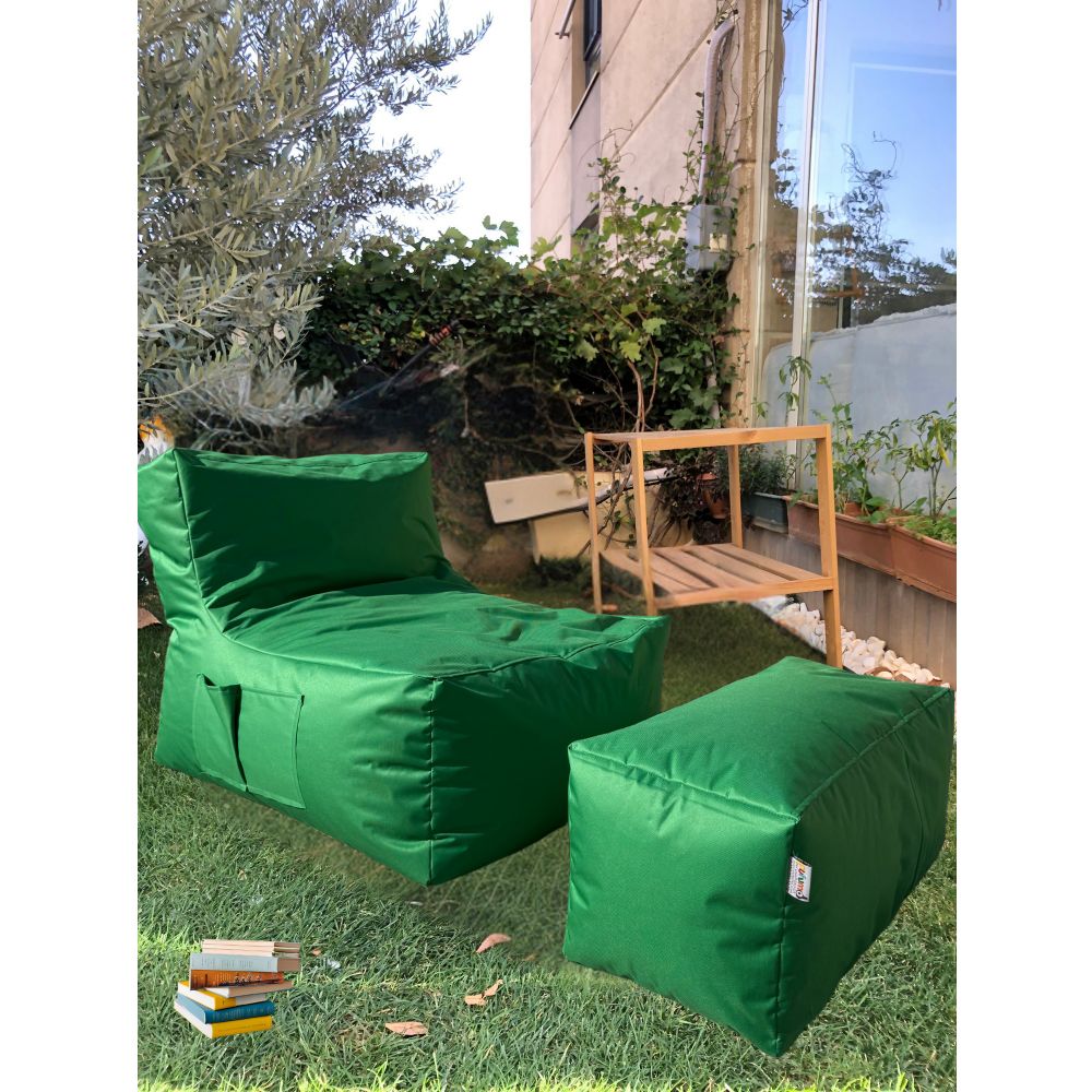 Xxl Sedir - Zeleni Set Bean Bag-a (2 Komada) slika 1