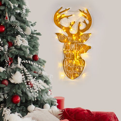 Wallity Metalna zidna dekoracija, XMASGOLD - 003 slika 1