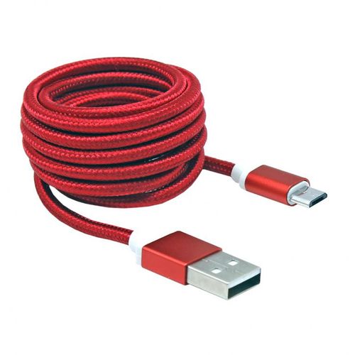 KABEL SBOX USB->MICRO USB M/M 1,5M Blister RED slika 3