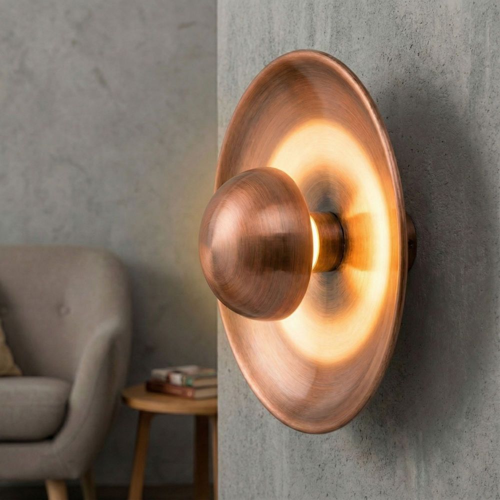 Zidna Lampa Node - 16150 - B, boje: Bakra slika 2