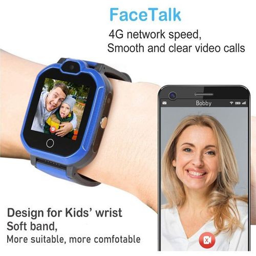 Pametni sat za djecu X10 4G s video pozivima - plavi slika 5