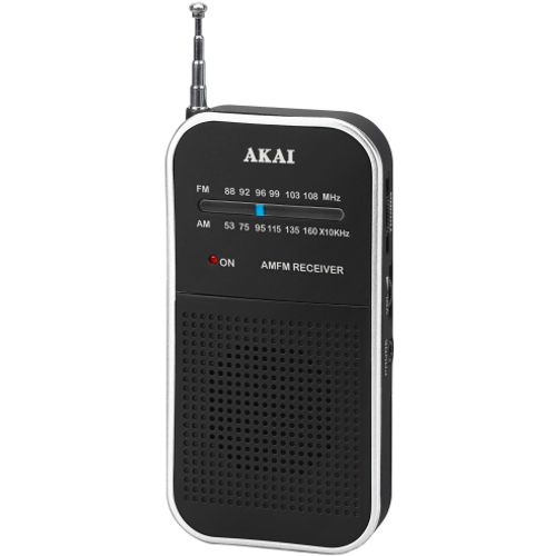 AKAI radio džepni, FM, AM, analogna skala, 2x AAA baterije, crni APR-350 slika 2