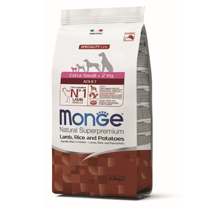 Monge Natural Superpremium Extra Small Adult jagnjetina sa pirinčem i krompirom 2.5 kg