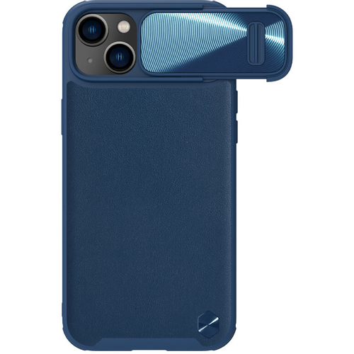 Maska Nillkin CamShield Leather S za iPhone 14 Plus 6.7 plava slika 1