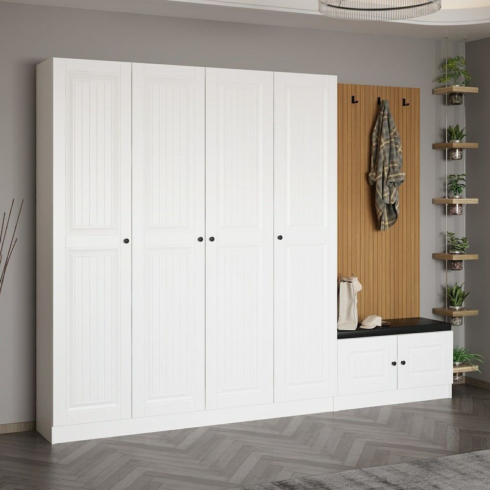 Hall Stand Noah - 8321, Bijela Boja slika 2