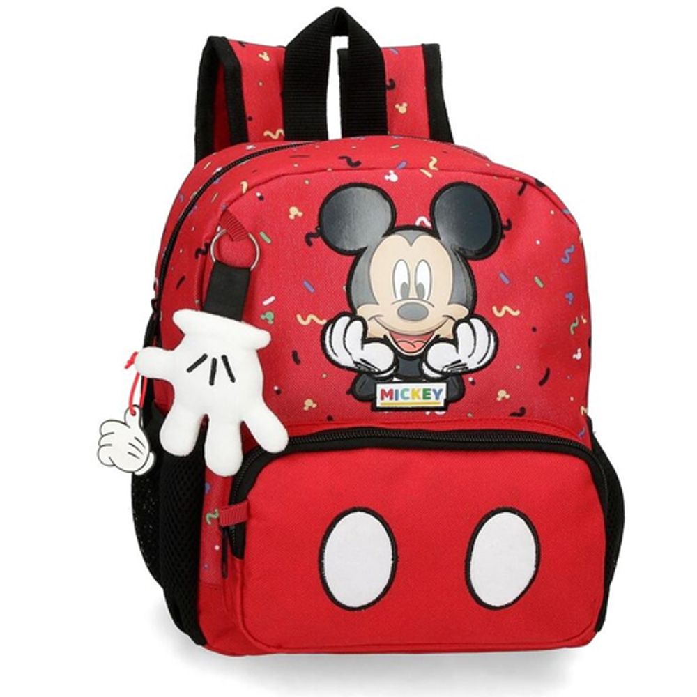 Ranac 28 cm, predškolski Mickey Things, crveni, Disney slika 5