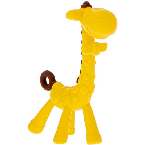 Silikonska grickalica žirafa žuta slika 2