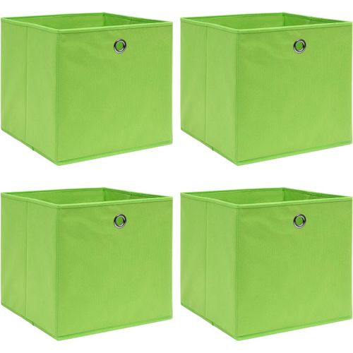 Kutije za pohranu 4 kom zelene 32 x 32 x 32 cm od tkanine slika 5