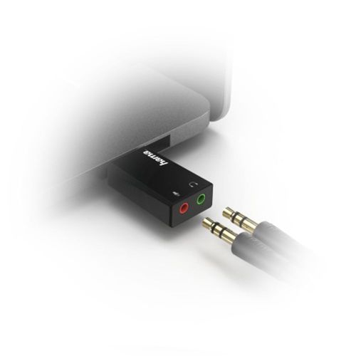 Hama USB zvučna kartica 2x3,5mm ženski na USB-A muški slika 3