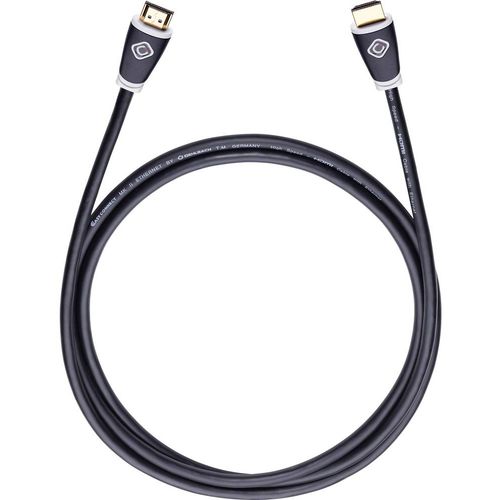 HDMI priključni kabel  0.75 m crna Oehlbach EASY CONNECT slika 1