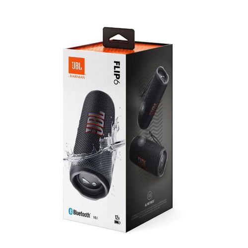 JBL Flip 6 Bluetooth prijenosni zvučnik, crni slika 3