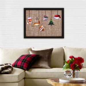 LSJ800828_4666 Multicolor Decorative Framed Canvas Painting