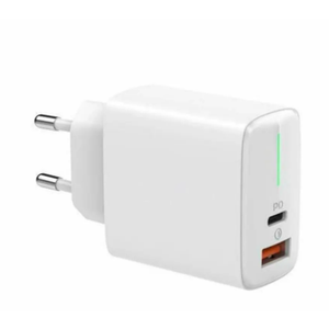 PUNJAC ZA MOBILNI USB A + USB-C QC 3.0