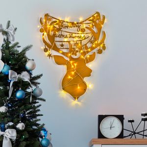 Wallity Metalna zidna dekoracija, XMASGOLD - 026