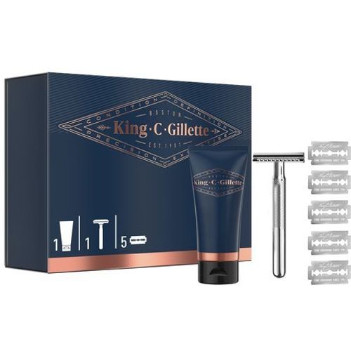 King C. Gillette Poklon paket Brijač sa nastavcima & Gel za brijanje 150 ml slika 1