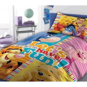 Posteljina Za Decu Winnie The Pooh- Lets Have Fun 160x200cm + 70x80cm