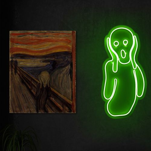 Wallity Ukrasna plastična LED rasvjeta, Scream - Green slika 9