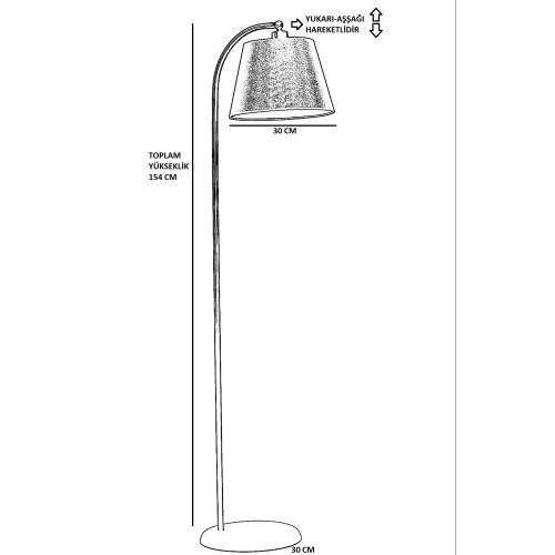 Podna Lampa Azra 8736-3 Zlatna slika 3