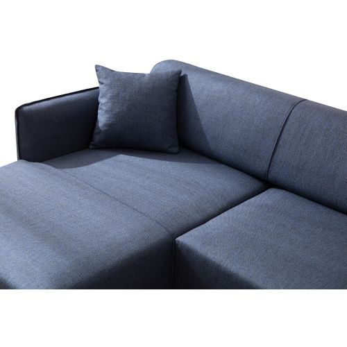 Atelier Del Sofa Kutna garnitura, Plava, Belissimo Left - Blue slika 4