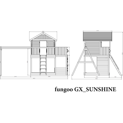 Fungoo Set Sunshine - Drveno Dečije Igralište slika 6
