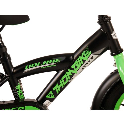 Volare dječji bicikl Thombike 12" crno-zeleni slika 6