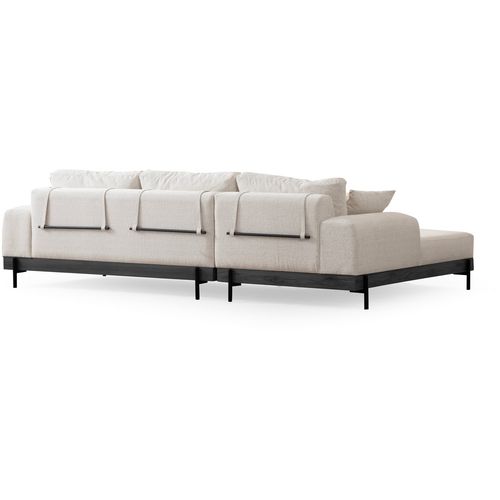 Ugaona Sofa Eti Black Left - Bijela slika 9